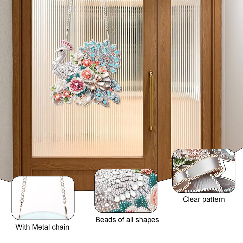 Acrylic Special Shape Animals Diamond Painting Ornaments for Garden Window Decor
