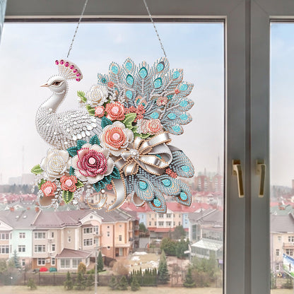 Acrylic Special Shape Animals Diamond Painting Ornaments for Garden Window Decor