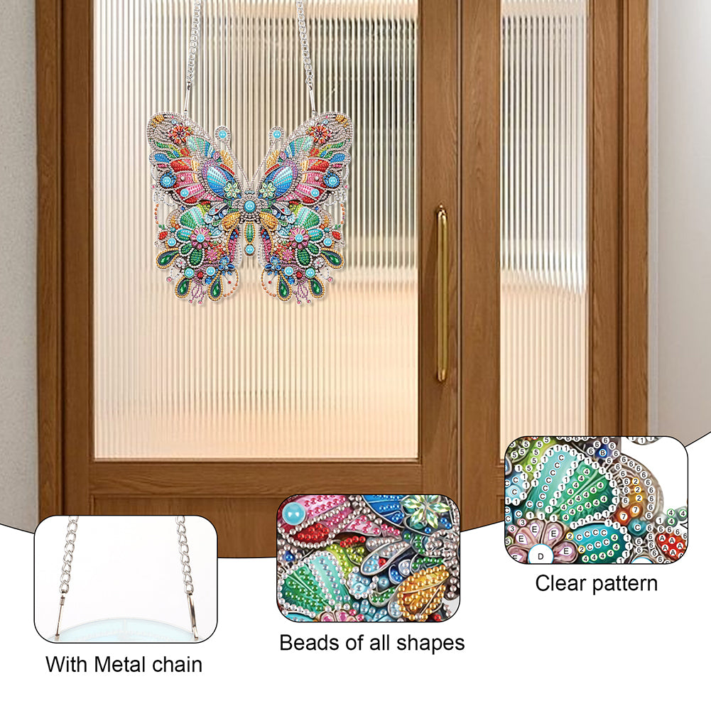 Acrylic Special Shape Animals Diamond Painting Ornaments for Garden Window Decor