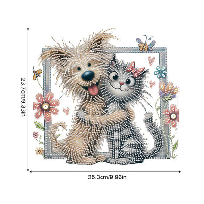 Acrylic Special Shape Animals Diamond Painting Ornaments for Garden Window Decor