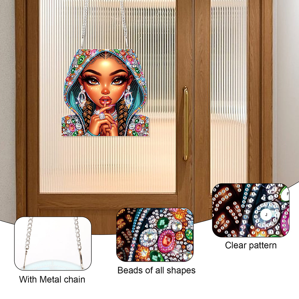 Acrylic Special Shape Animals Diamond Painting Ornaments for Garden Window Decor