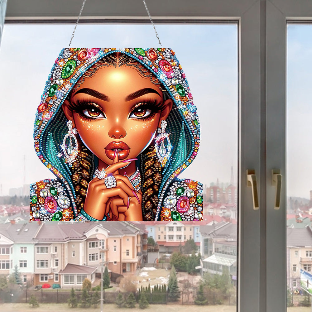 Acrylic Special Shape Animals Diamond Painting Ornaments for Garden Window Decor
