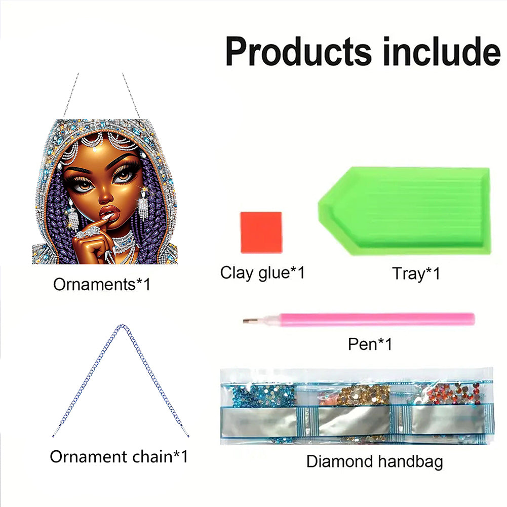 Acrylic Special Shape Animals Diamond Painting Ornaments for Garden Window Decor