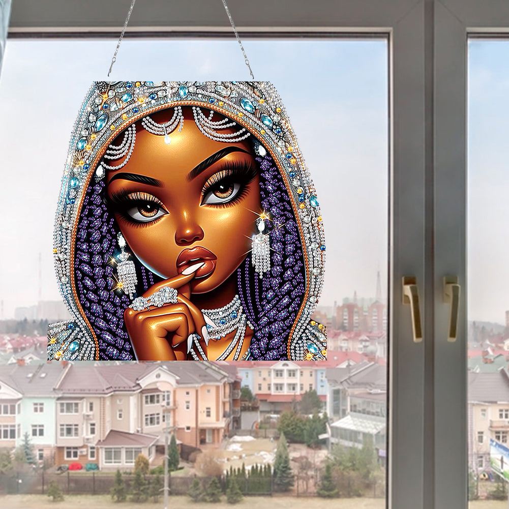Acrylic Special Shape Animals Diamond Painting Ornaments for Garden Window Decor