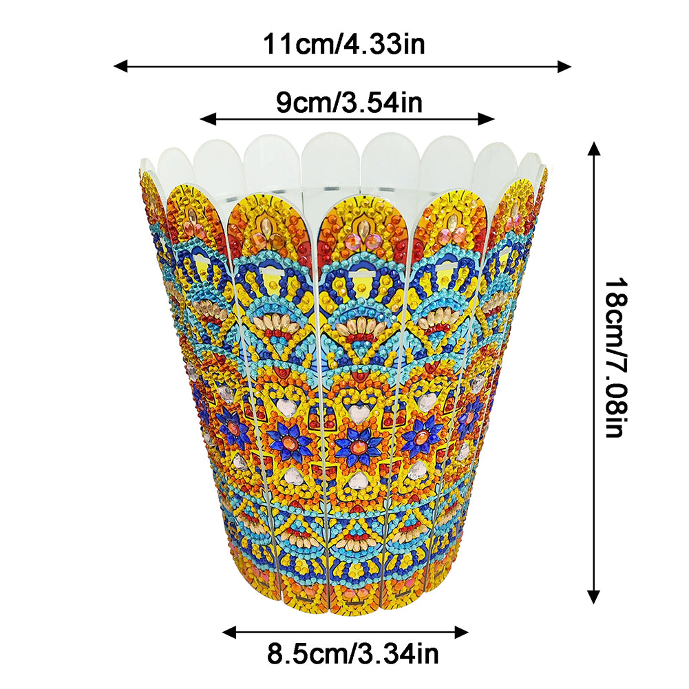 Diamond Painting Flower Vase Rhinestones Desktop Ornaments for Home Office Decor