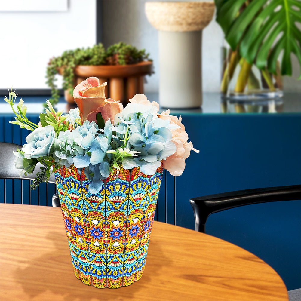 Diamond Painting Flower Vase Rhinestones Desktop Ornaments for Home Office Decor