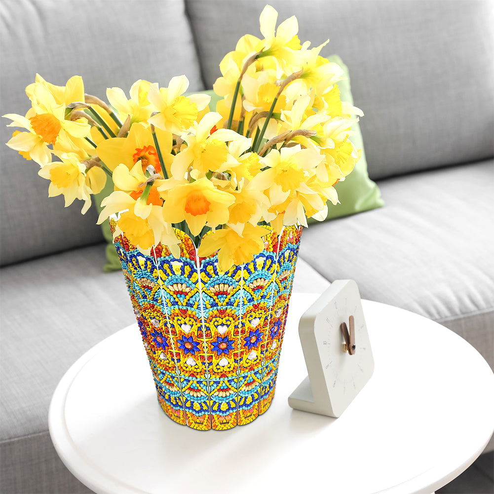 Diamond Painting Flower Vase Rhinestones Desktop Ornaments for Home Office Decor