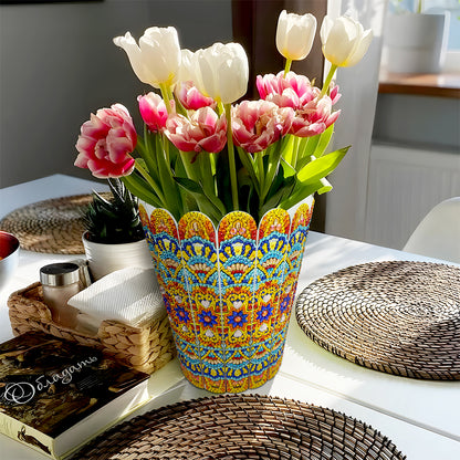 Diamond Painting Flower Vase Rhinestones Desktop Ornaments for Home Office Decor