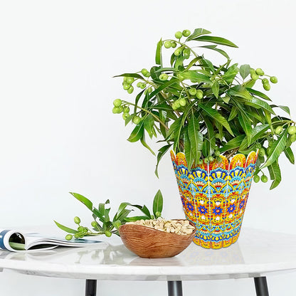 Diamond Painting Flower Vase Rhinestones Desktop Ornaments for Home Office Decor