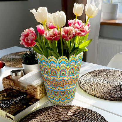 Diamond Painting Flower Vase Rhinestones Desktop Ornaments for Home Office Decor