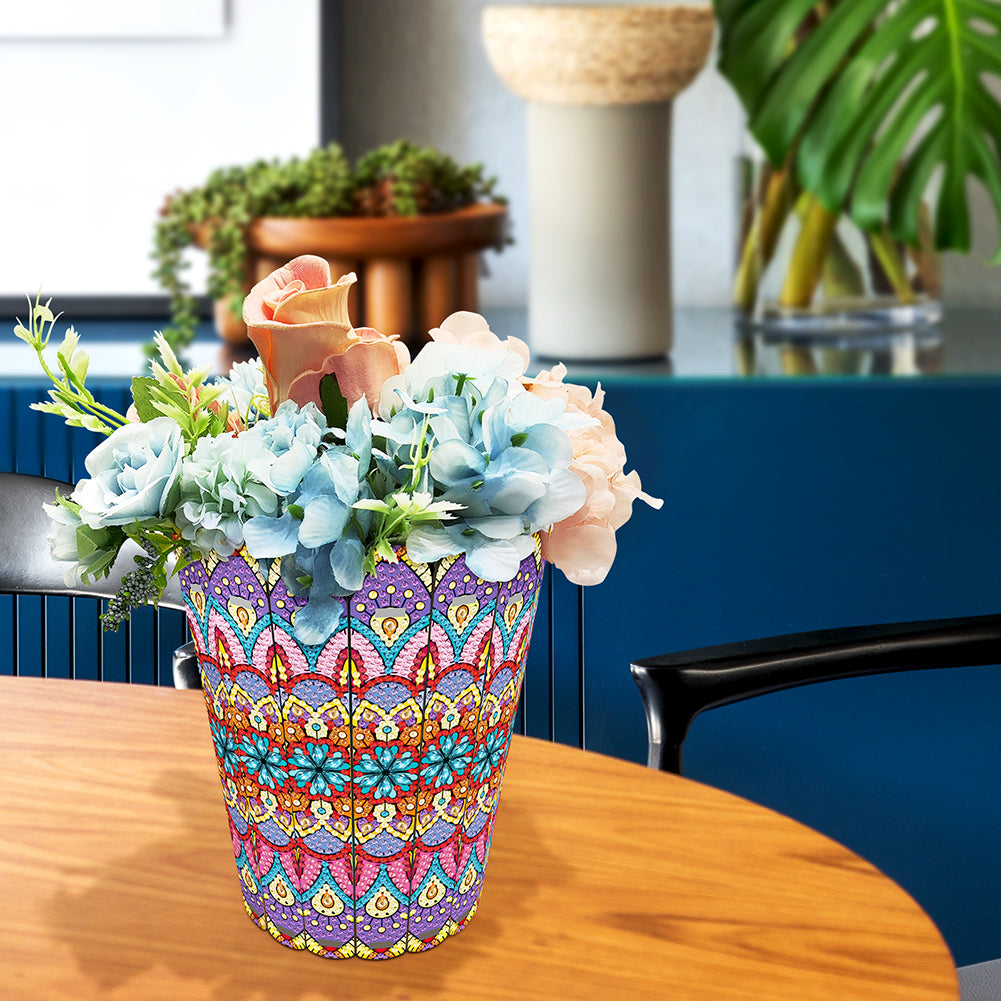 Diamond Painting Flower Vase Rhinestones Desktop Ornaments for Home Office Decor