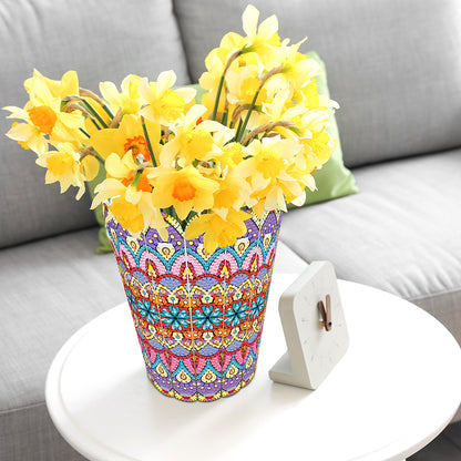 Diamond Painting Flower Vase Rhinestones Desktop Ornaments for Home Office Decor