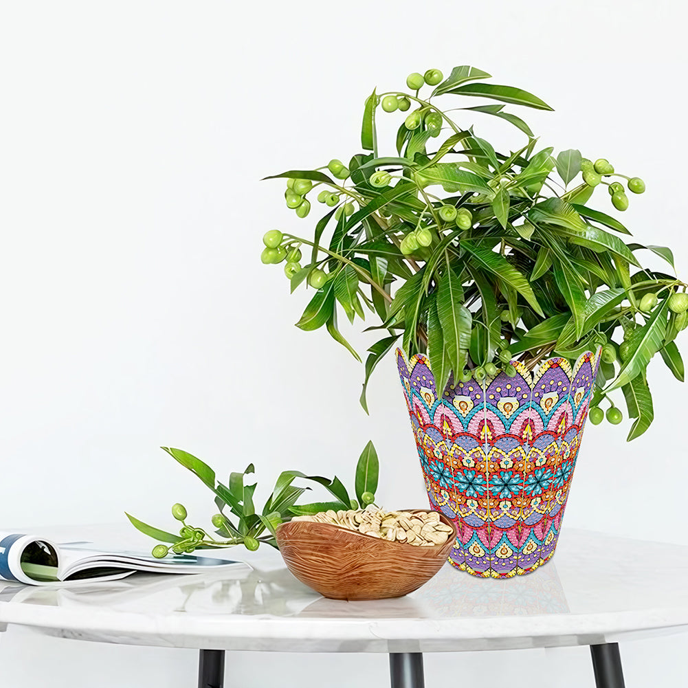 Diamond Painting Flower Vase Rhinestones Desktop Ornaments for Home Office Decor