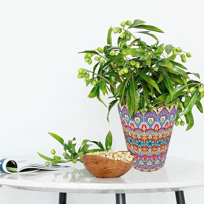 Diamond Painting Flower Vase Rhinestones Desktop Ornaments for Home Office Decor