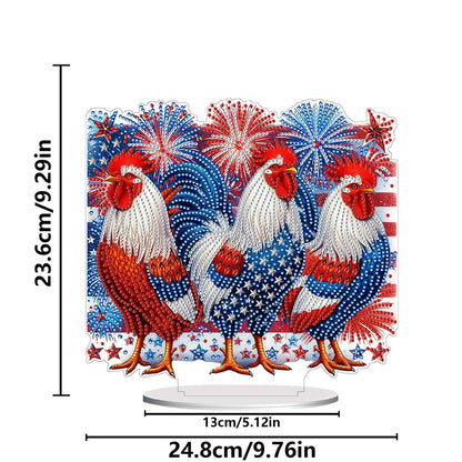 Independence Day Diamond Painting Tabletop Ornaments Kit for Adults Beginner