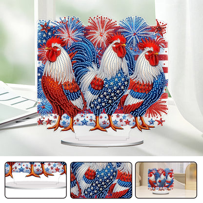 Independence Day Diamond Painting Tabletop Ornaments Kit for Adults Beginner