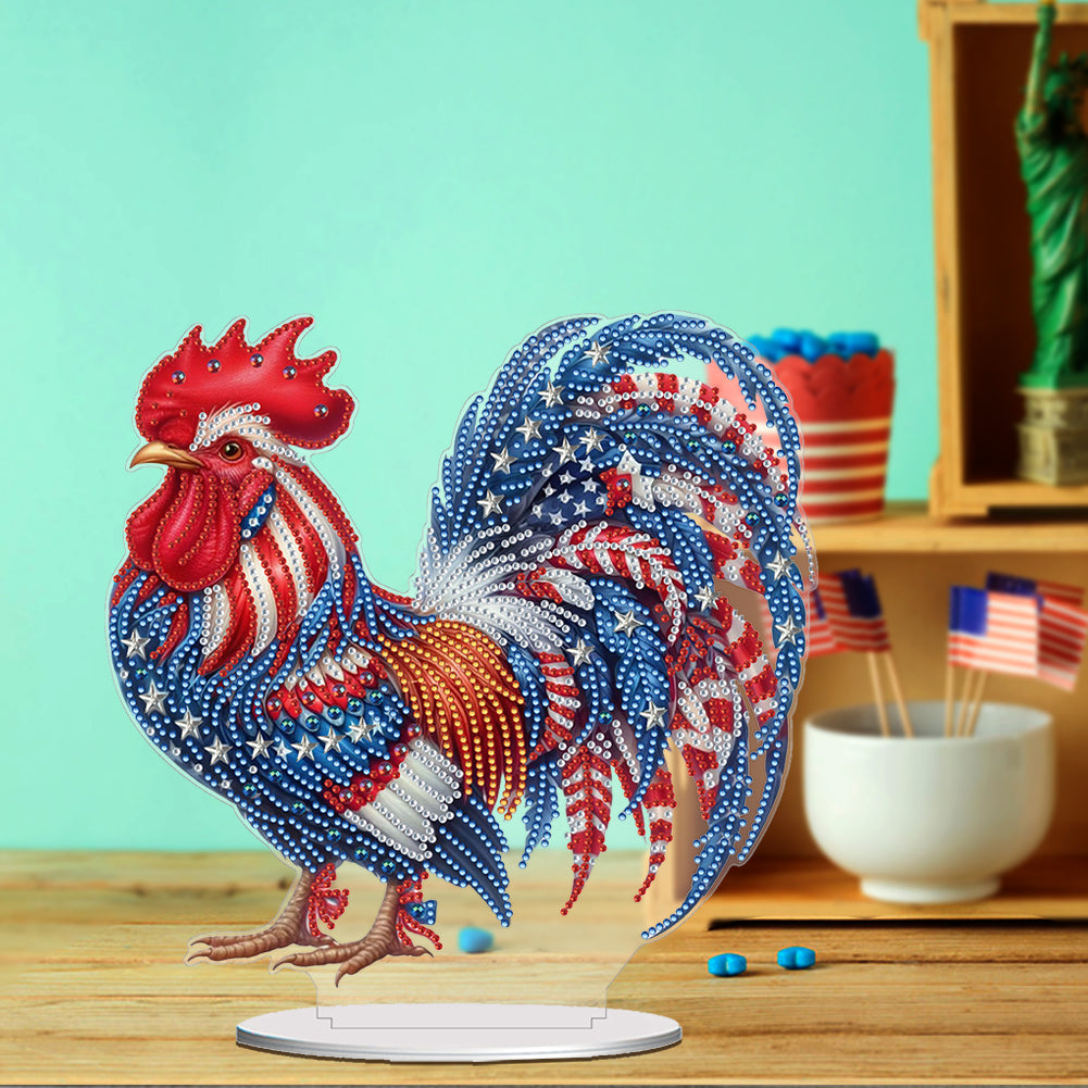 Independence Day Diamond Painting Tabletop Ornaments Kit for Adults Beginner