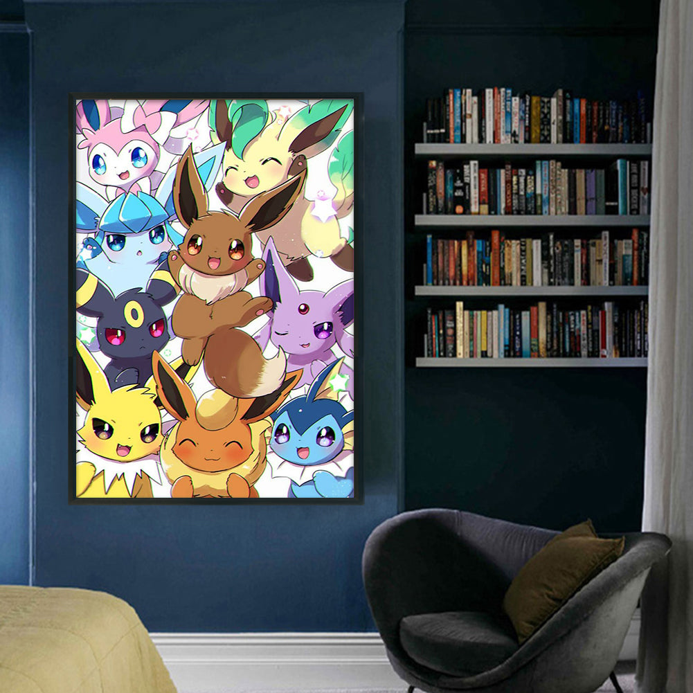 Pokémon - 11CT Stamped Cross Stitch 40*60CM