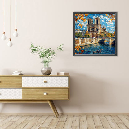 City Riverside - Full AB Round Drill Diamond Painting 40*40CM