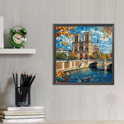City Riverside - Full AB Round Drill Diamond Painting 40*40CM
