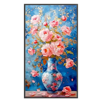 Vase - 11CT Stamped Cross Stitch 40*70CM