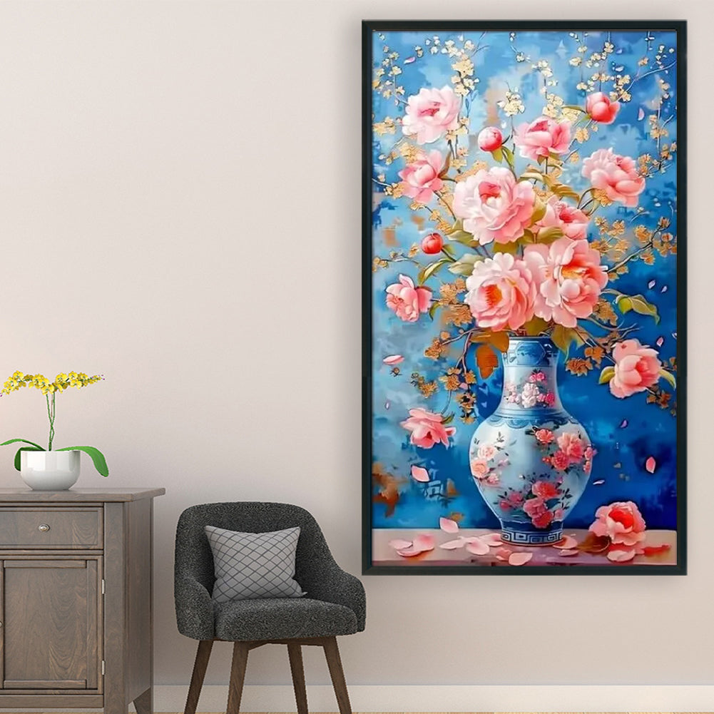 Vase - 11CT Stamped Cross Stitch 40*70CM