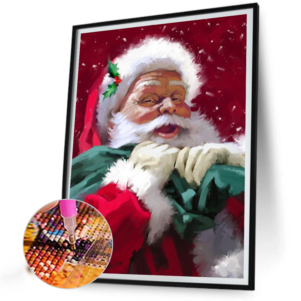 Kind Santa Claus - Full AB Round Drill Diamond Painting 40*50CM