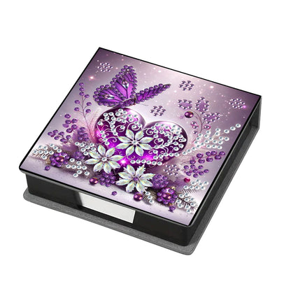 Leather 5D Diamond Painting Kit Note Box Diamond Art Notepad Box for Home Office