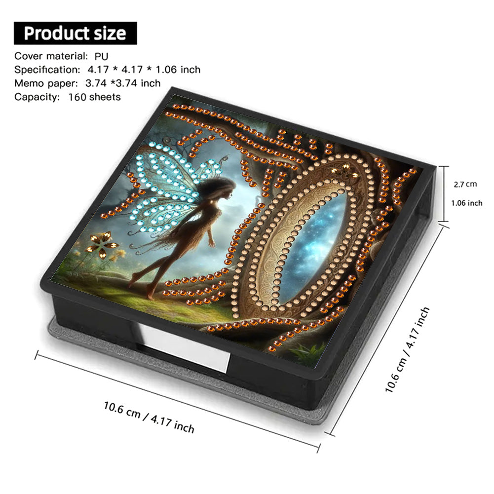 Leather 5D Diamond Painting Kit Note Box Diamond Art Notepad Box for Home Office