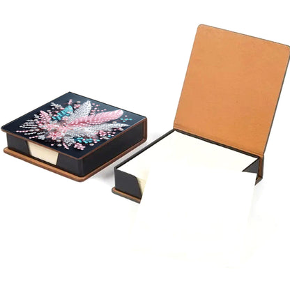 Leather 5D Diamond Painting Kit Note Box Diamond Art Notepad Box for Home Office