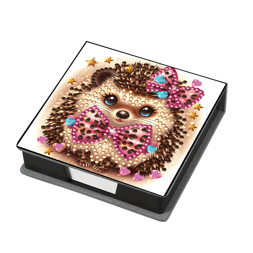 Leather 5D Diamond Painting Kit Note Box Diamond Art Notepad Box for Home Office