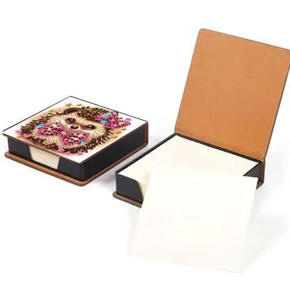 Leather 5D Diamond Painting Kit Note Box Diamond Art Notepad Box for Home Office