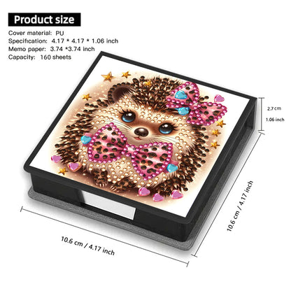 Leather 5D Diamond Painting Kit Note Box Diamond Art Notepad Box for Home Office