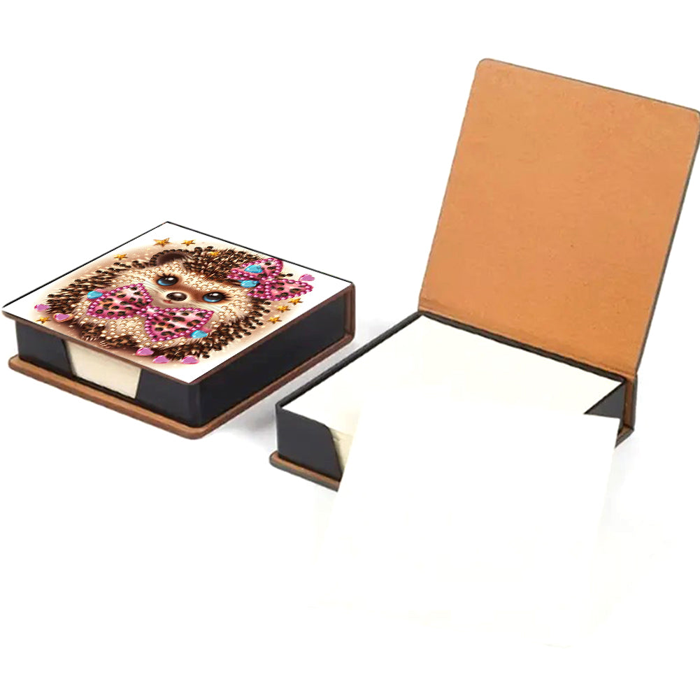 Leather 5D Diamond Painting Kit Note Box Diamond Art Notepad Box for Home Office