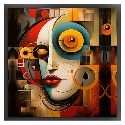 Abstract Figure Painting - 11CT Stamped Cross Stitch 40*40CM