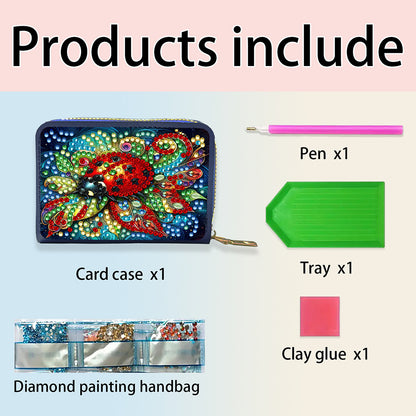 Diamond Painting Card Holder Coin Purse Diamond Art Wallet Pouch Gifts for Women