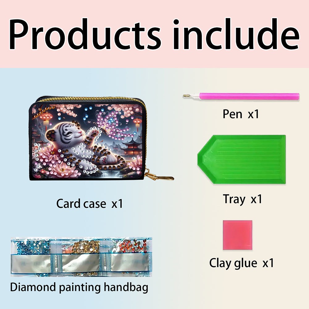 Diamond Painting Card Holder Coin Purse Diamond Art Wallet Pouch Gifts for Women