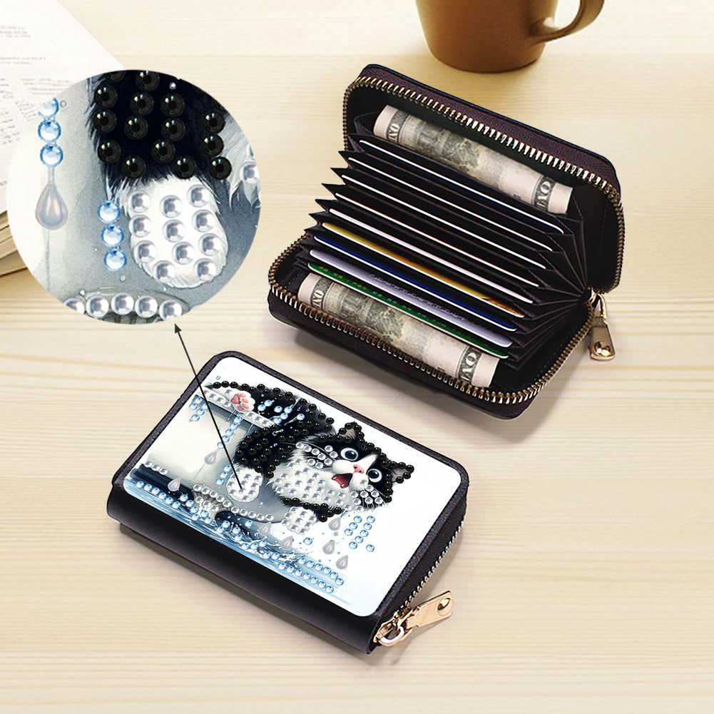 Diamond Painting Card Holder Coin Purse Diamond Art Wallet Pouch Gifts for Women