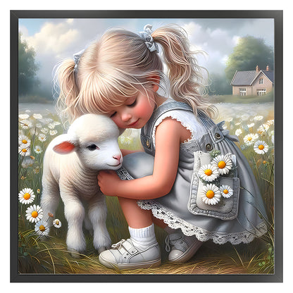 Lovely Girls - 11CT Stamped Cross Stitch 40*40CM