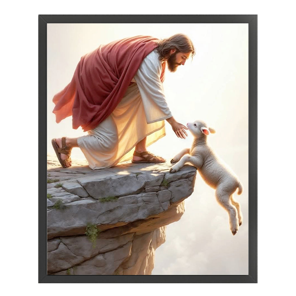 Jesus Saves - 11CT Stamped Cross Stitch 40*50CM