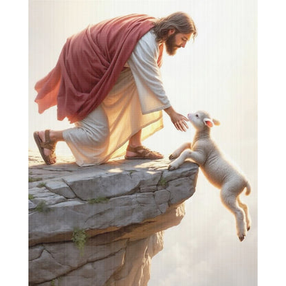 Jesus Saves - 11CT Stamped Cross Stitch 40*50CM