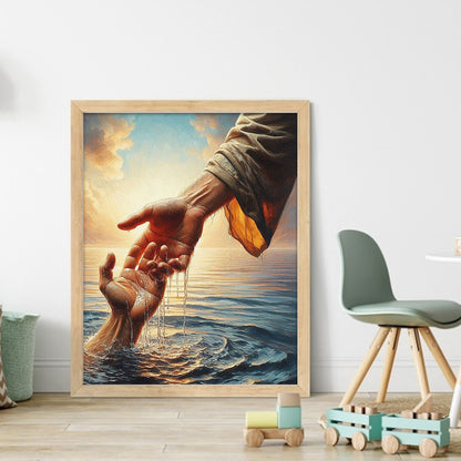 Jesus Saves - 11CT Stamped Cross Stitch 40*50CM