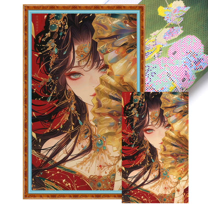 Ancient Girls - 11CT Stamped Cross Stitch 40*75CM