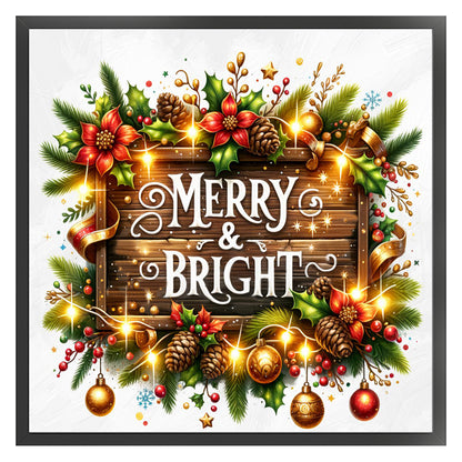 Christmas - 14CT Stamped Cross Stitch 50*50CM