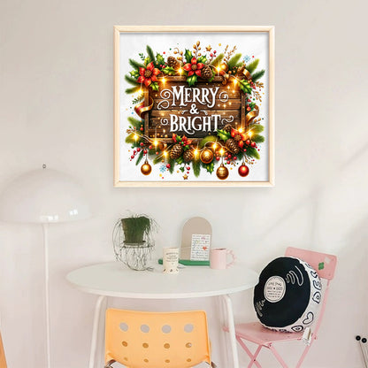 Christmas - 14CT Stamped Cross Stitch 50*50CM