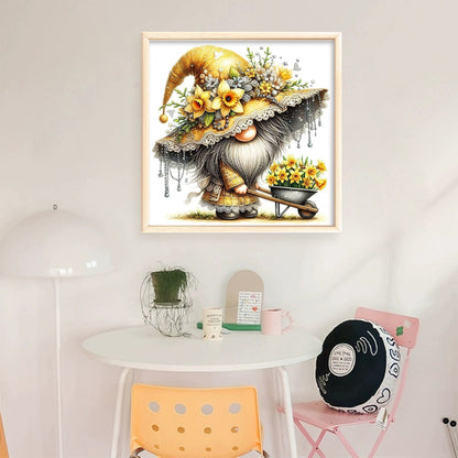 Flower Gnomes - 11CT Stamped Cross Stitch 40*40CM