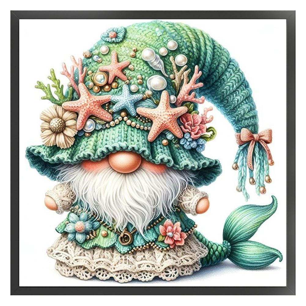 Mermaid Gnomes - 11CT Stamped Cross Stitch 40*40CM