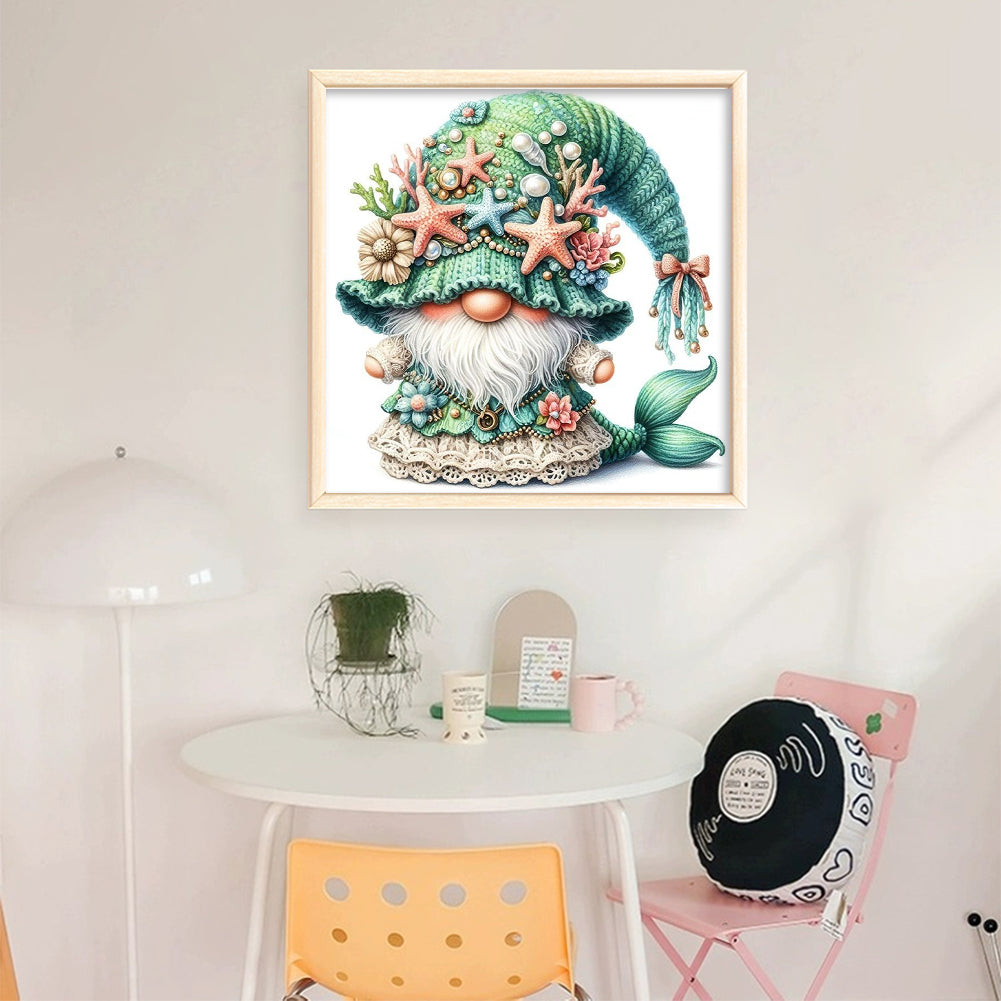 Mermaid Gnomes - 11CT Stamped Cross Stitch 40*40CM