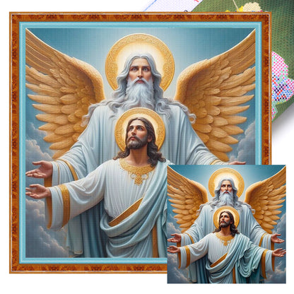 Jesus - 11CT Stamped Cross Stitch 45*45CM