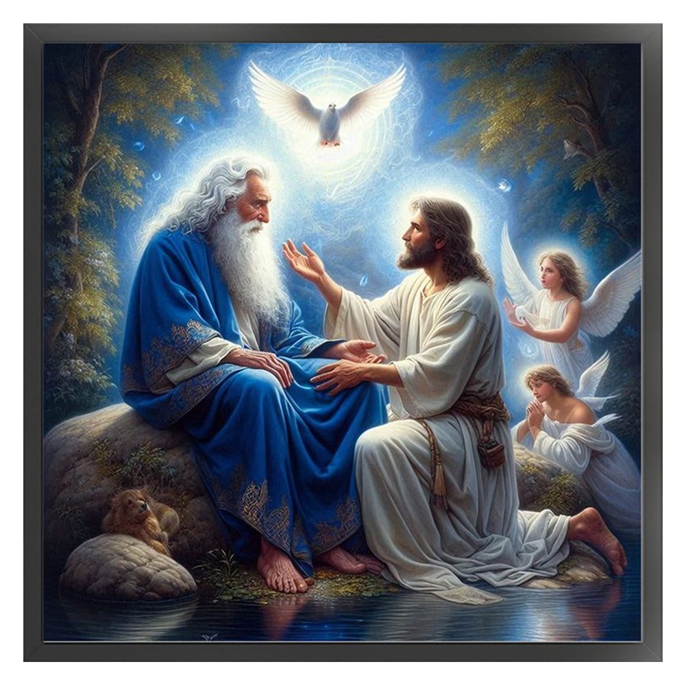 Jesus - 11CT Stamped Cross Stitch 45*45CM